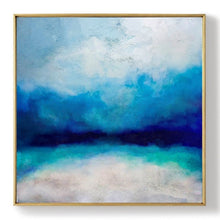 Load image into Gallery viewer, Blue Sky Landscape Abstract Painting Large Wall Sea Painting Dp096