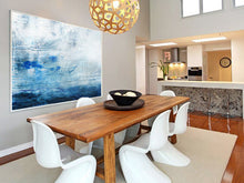 Load image into Gallery viewer, Blue Abstract Painting On Canvas Original Seascape Art Painting Dp122