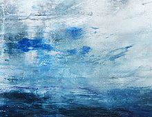 Load image into Gallery viewer, Blue Abstract Painting On Canvas Original Seascape Art Painting Dp122