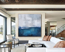 Load image into Gallery viewer, Deep Blue Sea Level Oil Painting Large Wall Art Abstract Painting Np059
