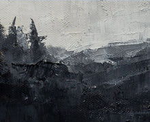 Load image into Gallery viewer, Black And White Minimalist Canvas Art Grey Abstract Painting Ap024
