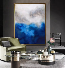 Load image into Gallery viewer, Blue Painting Abstract Painting Bedroom Art Paintings NP067