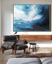 Load image into Gallery viewer, Blue Sky Abstract Oil Painting Oversized Canvas Paintings Np044