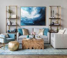 Load image into Gallery viewer, Blue Sky Abstract Oil Painting Oversized Canvas Paintings Np044