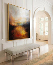 Load image into Gallery viewer, Large Wall Art Dining Room Cloud Abstract Painting Skyline Artwork Bp078