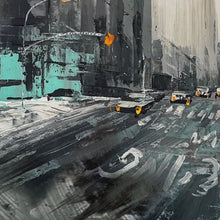 Load image into Gallery viewer, Winter Cityscape Art Urban Wall Art Street Winter Painting Ap035