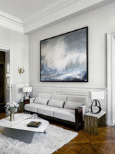 Load image into Gallery viewer, Cloud Painting Abstract Ocean Painting Large Blue White Abstract Painting Ap026