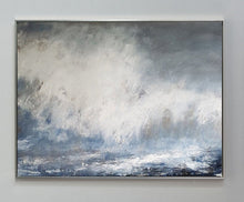 Load image into Gallery viewer, Cloud Painting Abstract Ocean Painting Large Blue White Abstract Painting Ap026