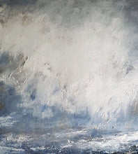 Load image into Gallery viewer, Cloud Painting Abstract Ocean Painting Large Blue White Abstract Painting Ap026