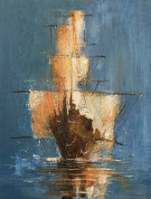 Load image into Gallery viewer, Affordable Large Wall Art Sailing Oil Painting by Hand Gp031