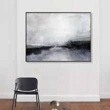 Load image into Gallery viewer, Black And White Landscape Painting Original Sky Painting Qp101