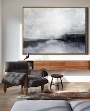 Load image into Gallery viewer, Black And White Landscape Painting Original Sky Painting Qp101