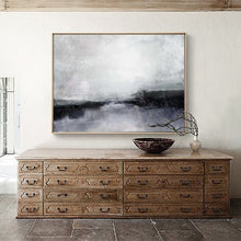 Load image into Gallery viewer, Black And White Landscape Painting Original Sky Painting Qp101
