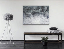 Load image into Gallery viewer, Cloud Art Painting Black White Canvas Art Abstract Sky Painting Ap034