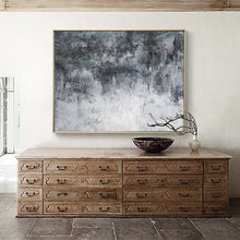 Load image into Gallery viewer, Cloud Art Painting Black White Canvas Art Abstract Sky Painting Ap034