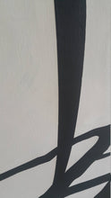 Load image into Gallery viewer, Original Black and White Painting Oversized Modern Wall Art Fp014