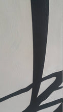 Load image into Gallery viewer, Black and White Original Abstract Art Large Canvas Painting Fp012