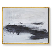 Load image into Gallery viewer, Black And White Modern Painting Palette Knife Abstract Art Ap029