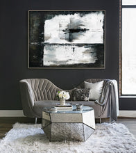 Load image into Gallery viewer, Black And White Abstract Wall Painting For Living Room Ap019