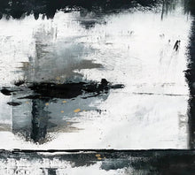Load image into Gallery viewer, Black And White Abstract Wall Painting For Living Room Ap019