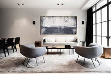 Load image into Gallery viewer, Grey White Abstract Painting Extra Large Horizon Art Ap032