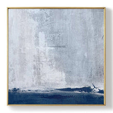 Load image into Gallery viewer, Deep Blue Grey Sky Abstract Painting Beautiful Canvas Wall Art Np046
