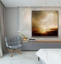 Load image into Gallery viewer, Sky Cloud Abstract Painting Large Brown Painting Landscape Np069