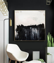 Load image into Gallery viewer, Black White Abstract Painting, Large Wall Decor for Living Room Gp033