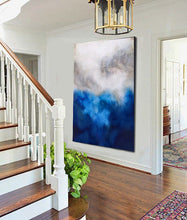 Load image into Gallery viewer, Blue Painting Abstract Painting Bedroom Art Paintings NP067