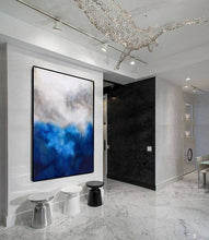 Load image into Gallery viewer, Blue Painting Abstract Painting Bedroom Art Paintings NP067