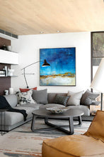 Load image into Gallery viewer, Original Blue Sky Abstract Painting,Large Wall White Canvas Painting Bl012