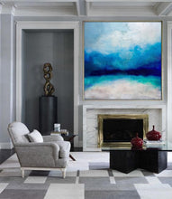 Load image into Gallery viewer, Blue Sky Landscape Abstract Painting Large Wall Sea Painting Dp096