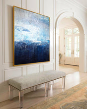 Load image into Gallery viewer, Deep Blue Sea Abstract Art Oversized Artwork for Walls Bp088