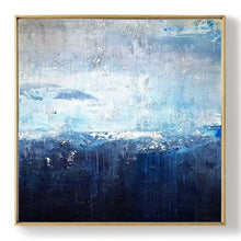 Load image into Gallery viewer, Deep Blue Sea Abstract Art Oversized Artwork for Walls Bp088