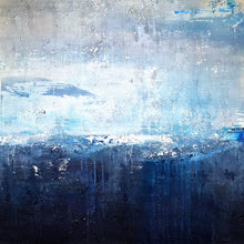 Load image into Gallery viewer, Deep Blue Sea Abstract Art Oversized Artwork for Walls Bp088