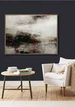 Load image into Gallery viewer, Brown Gray Abstract Painting Dusk Sunset Painting Qp093