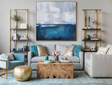 Load image into Gallery viewer, Deep Blue Sea Level Oil Painting Large Wall Art Abstract Painting Np059