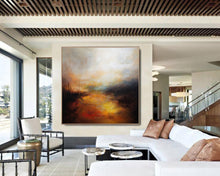 Load image into Gallery viewer, Large Wall Art Dining Room Cloud Abstract Painting Skyline Artwork Bp078