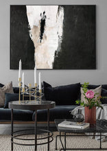 Load image into Gallery viewer, Black And White Abstract Canvas Art Painting Abstract Texture Art Ap018