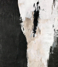 Load image into Gallery viewer, Black And White Abstract Canvas Art Painting Abstract Texture Art Ap018