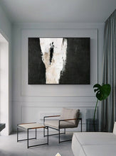Load image into Gallery viewer, Black And White Abstract Canvas Art Painting Abstract Texture Art Ap018