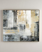 Load image into Gallery viewer, City Skyline Gold Art,Black White Painting,Large Original Abstract Art Qp092