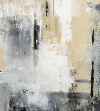 Load image into Gallery viewer, City Skyline Gold Art,Black White Painting,Large Original Abstract Art Qp092