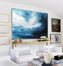 Load image into Gallery viewer, Blue Sky Abstract Oil Painting Oversized Canvas Paintings Np044