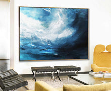 Load image into Gallery viewer, Blue Sky Abstract Oil Painting Oversized Canvas Paintings Np044
