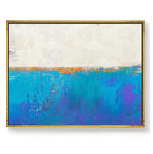 Load image into Gallery viewer, Blue Seascape Skyline Painting Big Painting for Living Room Np047
