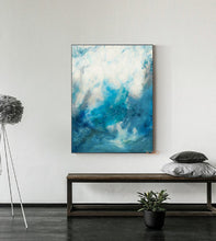 Load image into Gallery viewer, Blue Sky And White Cloud Canvas Abstract Painting Gp032