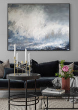 Load image into Gallery viewer, Cloud Painting Abstract Ocean Painting Large Blue White Abstract Painting Ap026