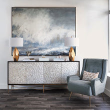 Load image into Gallery viewer, Cloud Painting Abstract Ocean Painting Large Blue White Abstract Painting Ap026