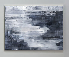 Load image into Gallery viewer, Black And White Painting Horizontal Wall Art Ap041